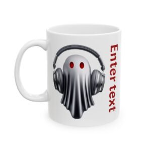 Headphones Coffee Mug – Customizable Music Lover Ceramic Mug (11oz, 15oz)